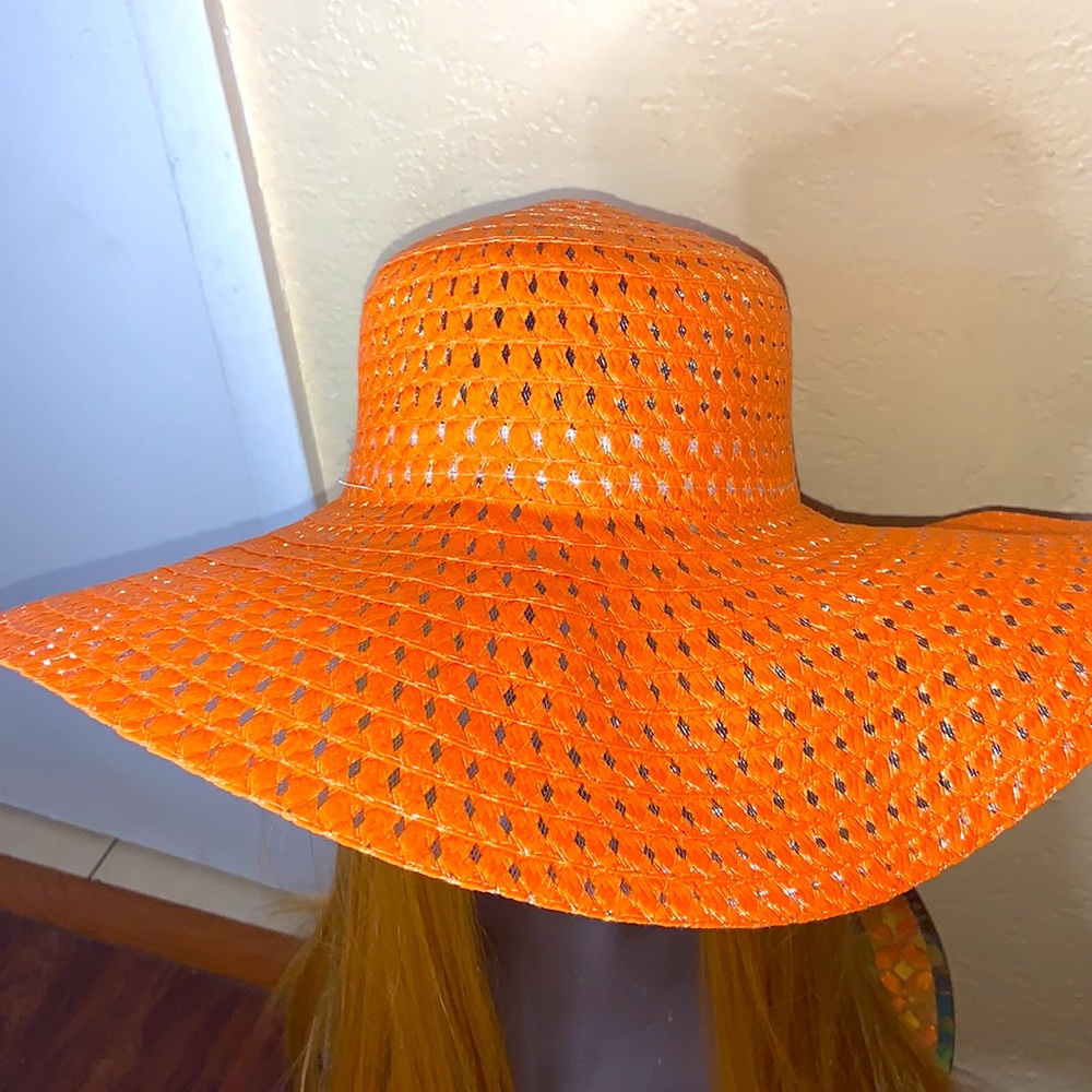 Wide Brim Straw Cap Beach Hats Floppy Straw hat - Picture 2 of 5